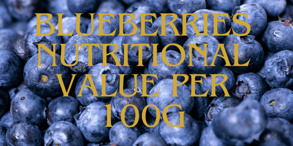 Blueberries Nutritional Value Per 100g | Blueberries Nutrition Facts And Health Benefits