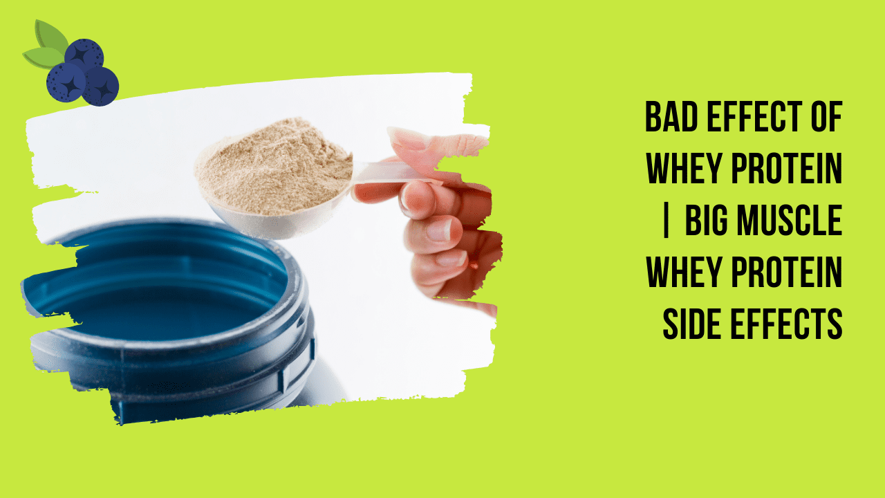 Bad Effect Of Whey Protein | Big Muscle Whey Protein Side Effects